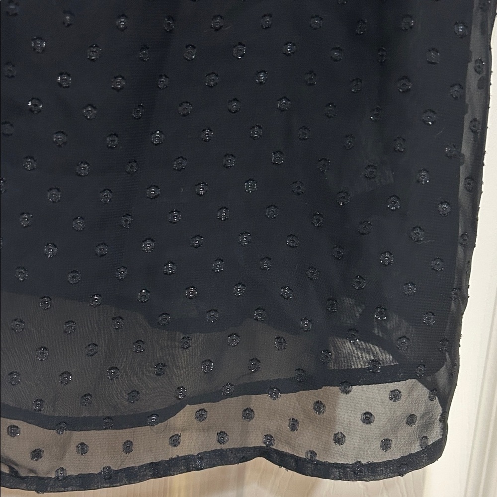 Medina Elegant Black Sheer Ruffle Blouse - Picture 9 of 12